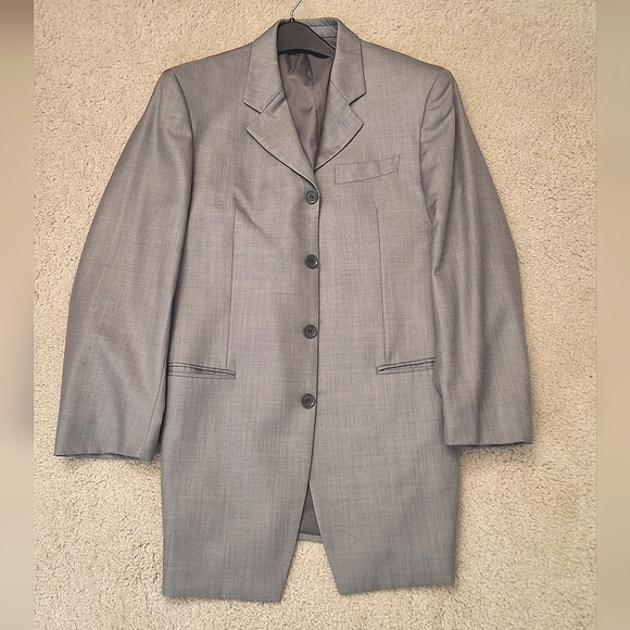 Raspinni,(Revised)Men's 38R, Medium Gray Blazer - Picture 7 of 10